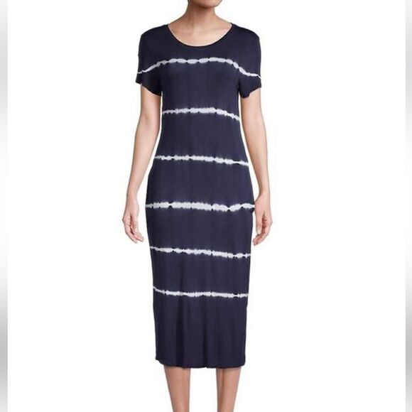 Marc New York Dresses & Skirts - Marc New York Performance SM Black & White
Tie Dyed Striped Midi Dress